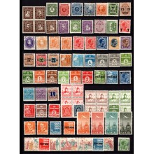 Danmark - Planche med diverse postfriske mærker.